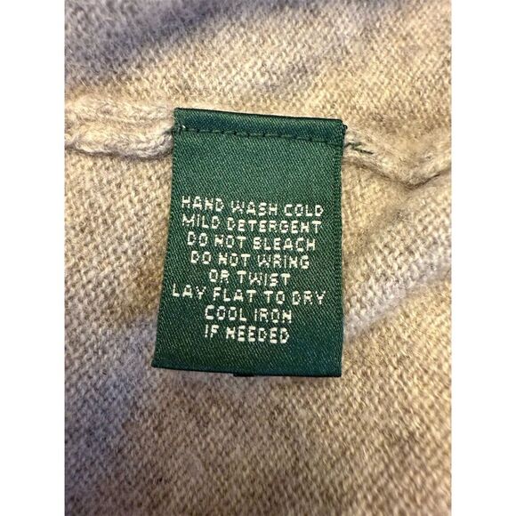 Lauren Ralph Lauren Women's Gray Cashmere Cardigan Sweater Size XS Gold Buttons - Picture 5 of 5